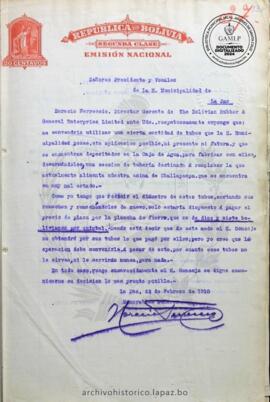 Resolución Municipal ; Asunto:  Propone comprar tubos de fierro de propiedad Municipal; Lugar: Campo de Marte ; Estado: Aceptado mediante Resolución; Unidad Receptora: H. Concejo Municipal; Solicitante: Ferreccio, Horacio