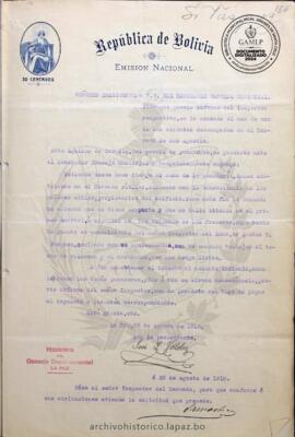 Resolución Municipal ; Asunto: Pide que previo informe del inspector respectivo, se le conceda el uso de uno de los asientos desocupados en el mercado de San Agustín.; Lugar:; Estado: Concedido la solicitud, mediante Resolución; Unidad Receptora: H. Concejo Municipal; Solicitante: Aguilar de Zavalla, Rita.