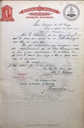 Resolución Municipal ; Asunto: Pide se dicte la orden de pago que menciona.; Lugar: Parque general Pando ; Estado: Aprobado mediante Resolución.; Unidad Receptora: H. Concejo Municipal; Solicitante: Retamozo, Abel G.