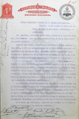 Resolución Municipal ; Asunto: Solicitan se les conceda la gracia que indican, en virtud de las causas y antecedentes que manifiestan.; Lugar: Provincia Muñecas; Unidad Receptora: H. Concejo Municipal; Solicitante: Vecinos del Cantón  Chuma