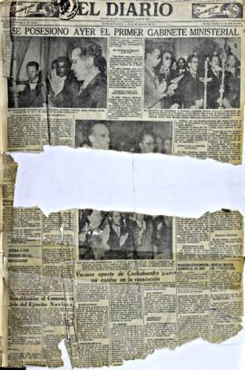 El Diario, edición del 13 de abril de 1952