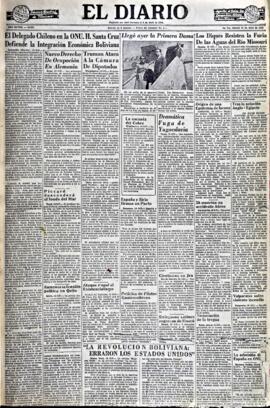 El Diario, edición del 19 de abril de 1952