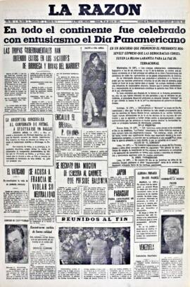 La Razón , edición del 15 de abril de 1937