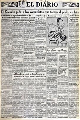 El Diario, edición del 21 de agosto de 1951
