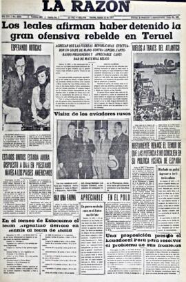 La Razón , edición del 13 de agosto de 1937