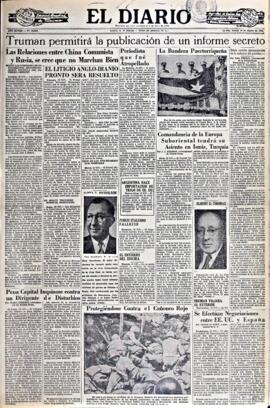 El Diario, edición del 19 de agosto de 1952