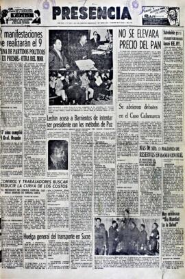 Presencia, edición del 7 de abril de 1965