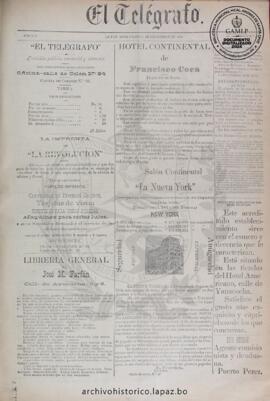 El Telegrafo, edición del 26 de diciembre de 1894