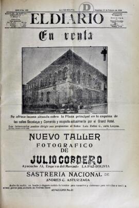 El Diario, edición del 25 de febrero de  1906