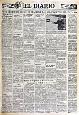 El Diario, edición del 14 de diciembre de 1951