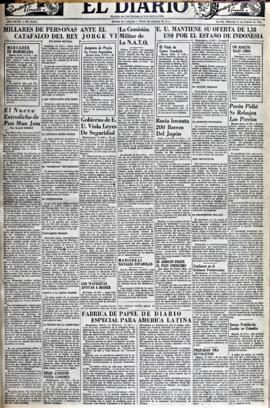 El Diario, edición del 13 de febrero de 1952