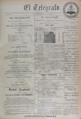 El Telegrafo, edición del 25 de abril de 1893