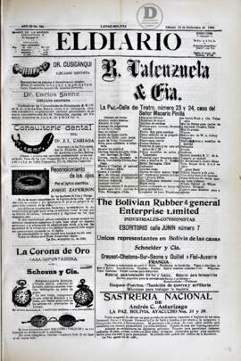 El Diario, edición del 15 de septiembre de 1906