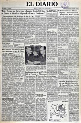 El Diario, edición del 20 de diciembre de 1952