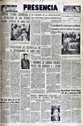 Presencia, edición del 16 de agosto de 1964