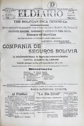 El Diario, edición del 23 de agosto de 1906