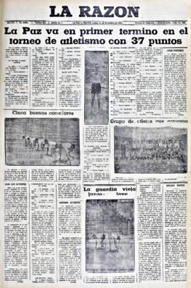 La Razón, edición del 1 de noviembre de 1937