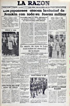 La Razón, edición del 23 de septiembre de 1937