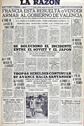 La Razón, edición del 3 de julio de 1937