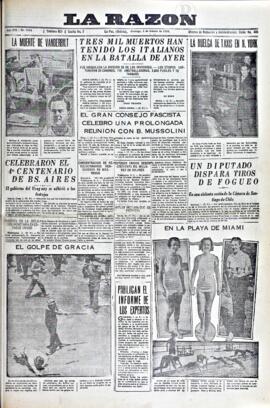 La Razón, edición del 2 de febrero de 1936