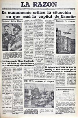 La Razón, edición del 28 de octubre de 1937