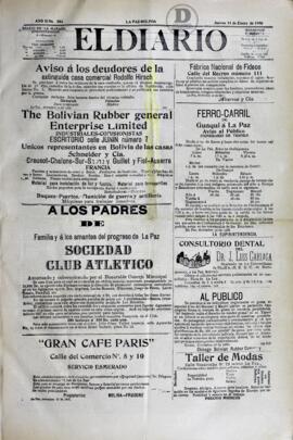 El Diario, edición del 11 de enero de  1906