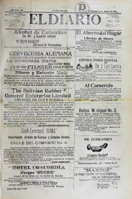El Diario, edición del 13 de agosto de 1905