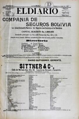 El Diario, edición del 30 de junio de 1906