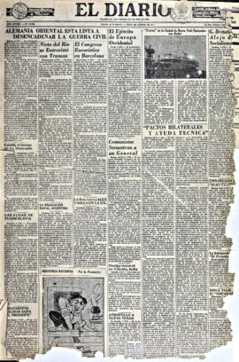 El Diario, edición del 9 de mayo de 1952