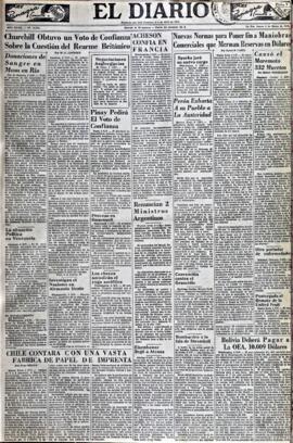 El Diario, edición del 6 de marzo de 1952