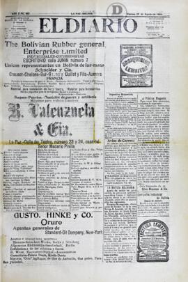 El Diario, edición del 25 de agosto de 1905