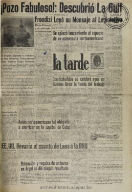 La Tarde, edición del 2 de mayo de 1961