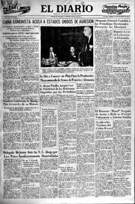 El Diario, edición del 15 de octubre de 1954
