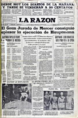 La Razón, edición del 1 de abril de 1936