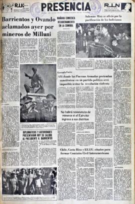 La Razón, edición del 30 de mayo de 1965