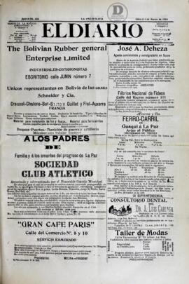 El Diario, edición del 3 de marzo de  1906