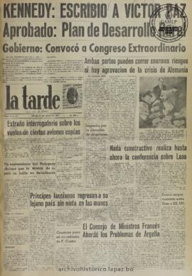 La Tarde, edición del 29 de junio de 1961