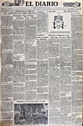 El Diario, edición del 8 de junio de 1952