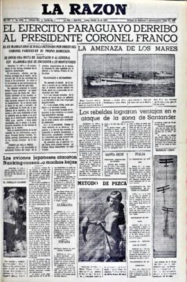 La Razón , edición del 16 de agosto de 1937