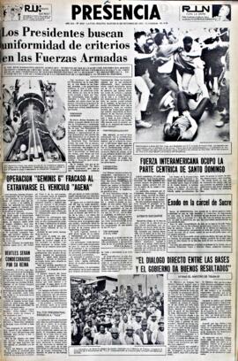 Presencia, edición del 26 de octubre de 1965