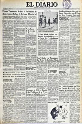 El Diario, edición del 30 de marzo de 1953