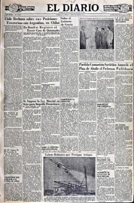 El Diario, edición del 21 de agosto de 1952