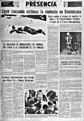 Presencia, edición del 15 de febrero de 1966