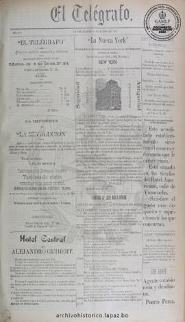El Telegrafo, edición del 23 de enero de 1894
