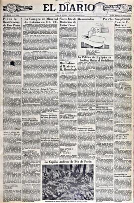 El Diario, edición del 2 de agosto de 1952