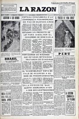 La Razón, edición del 23 de mayo de 1936