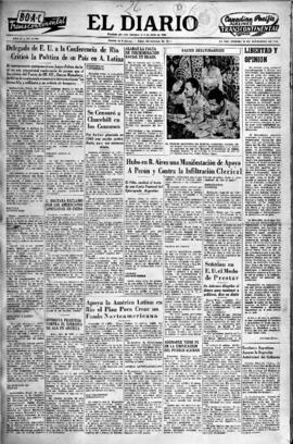 El Diario, edición del 26 de noviembre de 1954