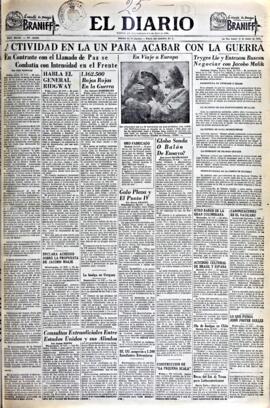 El Diario, edición del 25 de junio de 1951