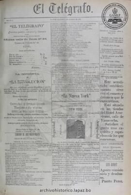 El Telegrafo, edición del 3 de marzo de 1894