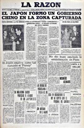 La Razón, edición del 15 de diciembre de 1937